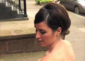 Bride Bailey with Updo, Hair Dresser, Saratoga Springs, NY - Complexions Spa for Beauty and Wellness