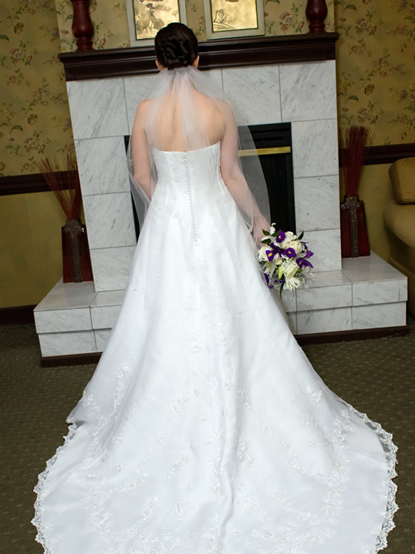 Bride's Train Image, Hair Dresser, Albany, NY - Complexions Spa for Beauty and Wellness