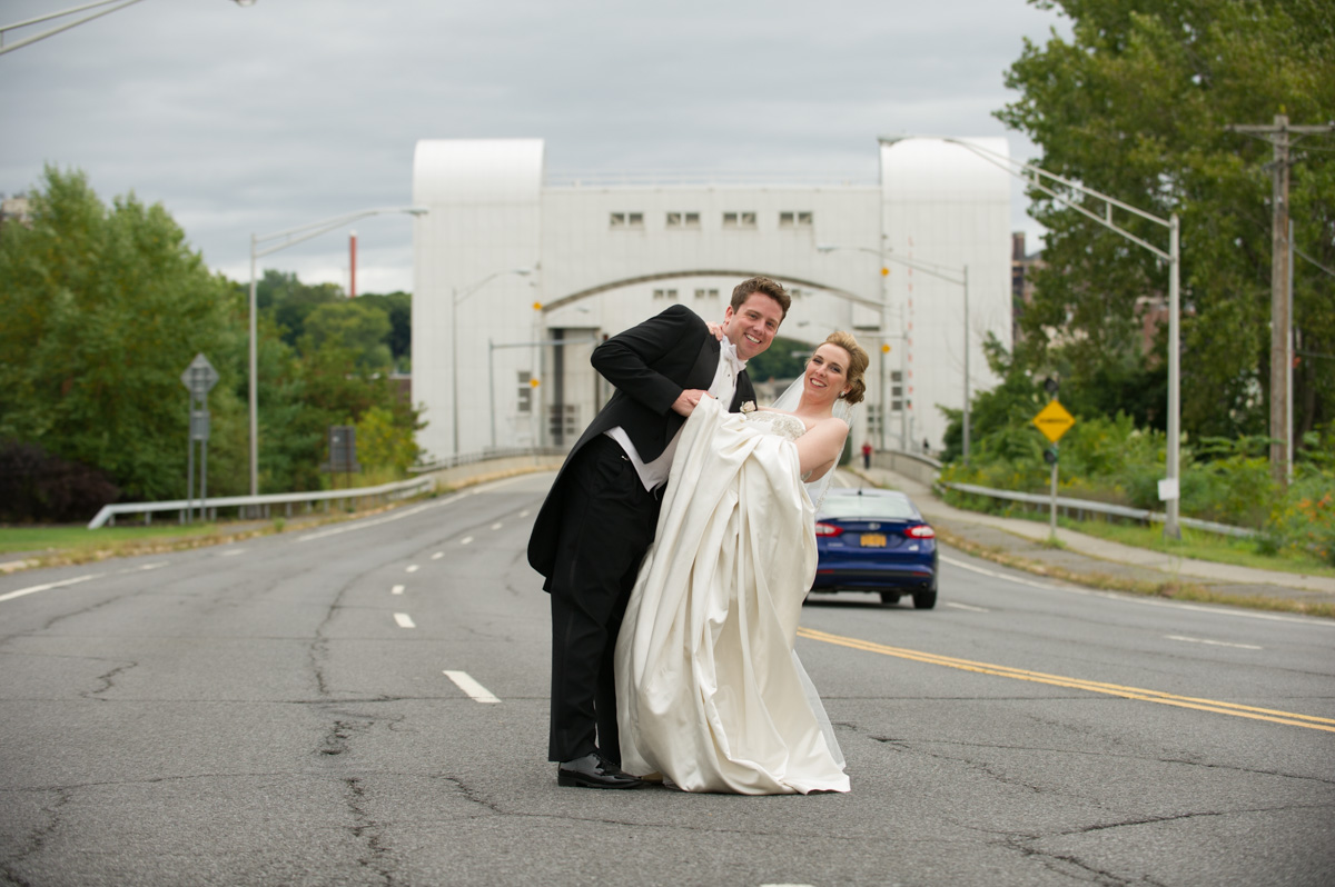 Wedding Couple On Freeway Photo, Hair Dresser, Albany, NY - Complexions Spa for Beauty and Wellness