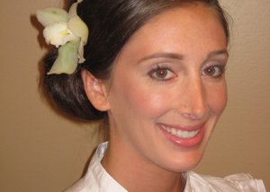 Flower Bun Bride Photo, Hair Dresser, Albany, NY - Complexions Spa for Beauty and Wellness