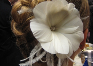 Flower Hair Piece Photo, Hair Dresser, Saratoga Springs, NY - Complexions Spa for Beauty and Wellness