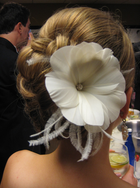 Flower Hair Piece Photo, Hair Dresser, Saratoga Springs, NY - Complexions Spa for Beauty and Wellness
